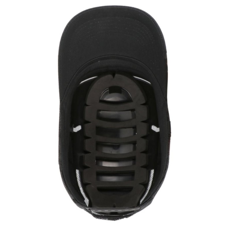 Casquette de protection anti-heurt Noire EN812 vue dessous - Mon équipement