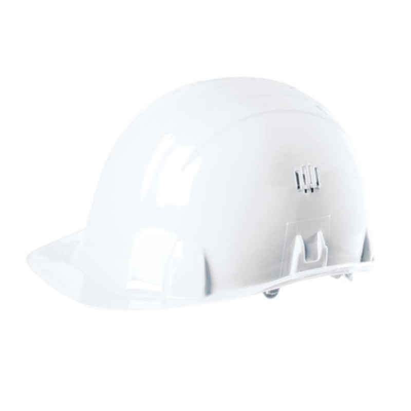 Casque de chantier avec aérations BRENNUS blanc - Mon équipement