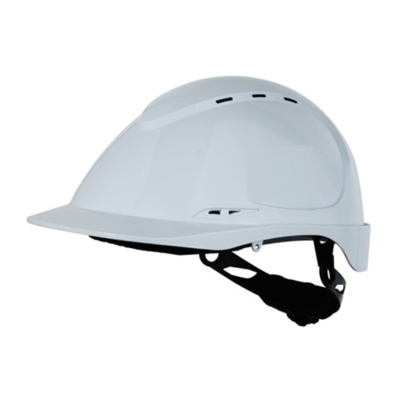 Casque de chantier ABS avec aérations et serrage crémaillère blanc - mon équipement