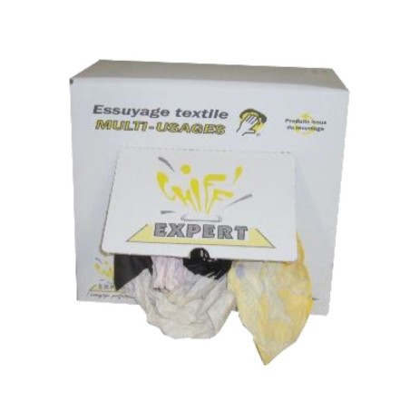 Chiffons d’essuyage extra fins clairs – Carton de 10kg - mon équipement