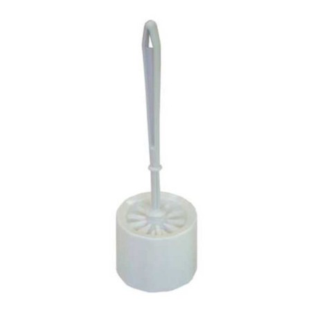 Balayette WC + socle blanc