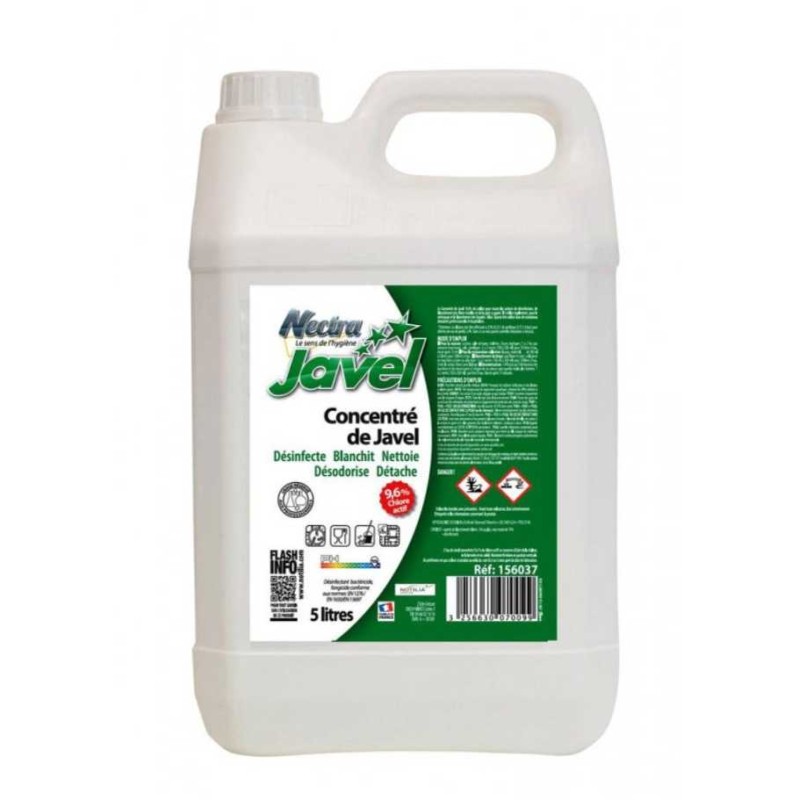 Javel concentrée 9,6 % bidon 5L - Mon équipement