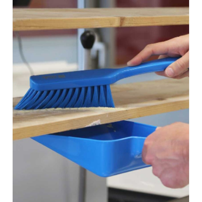 Pelle et balayette à poussière rectangulaire bleue IGEAX - Mon équipement