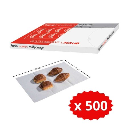 500 papiers cuisson multi passage 40 x 60cm - Mon équipement