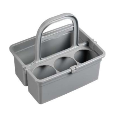 Cassette porte produits avec anse et séparateur 3 trous