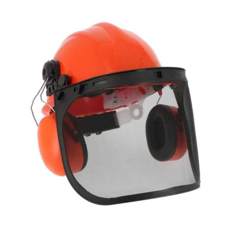 Kit forestier avec casque, antibruit et visière grillagée