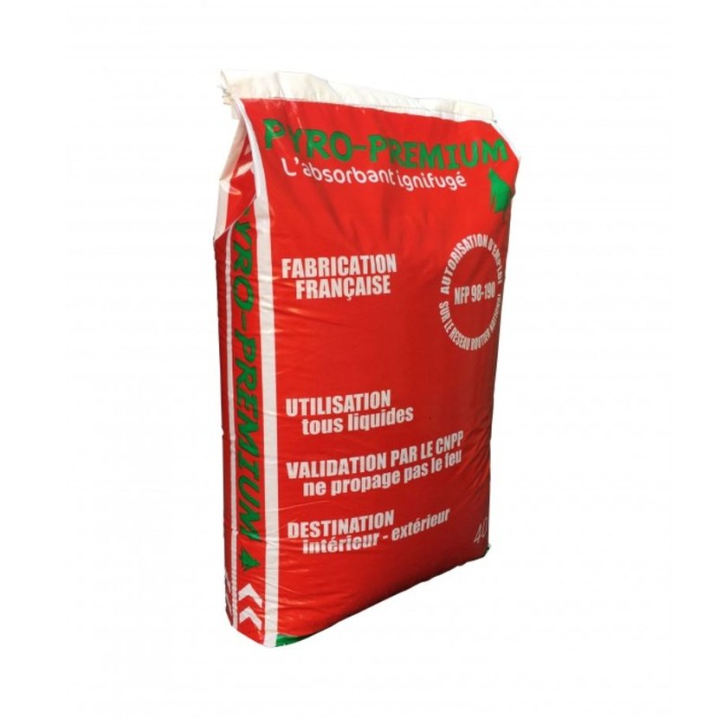 Absorbant végétal ignifugé pour sols 40L