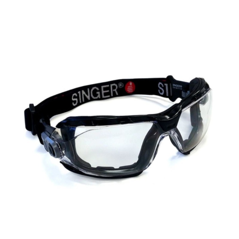 Lunettes de protection avec mousse amovible et bandeau élastique SINGER