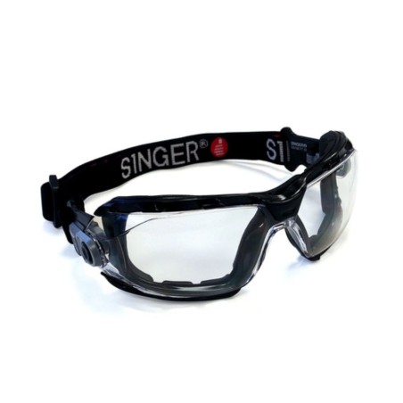 Lunettes de protection avec mousse amovible et bandeau élastique SINGER