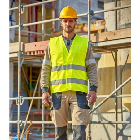 Gilet haute visibilité MeshAir™ 2 bandes jaune PORTEWEST