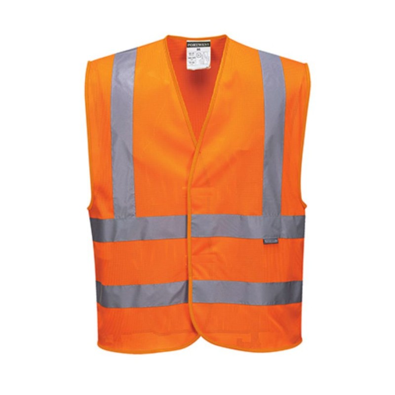 Gilet haute visibilité MeshAir™ maille orange PORTWEST face